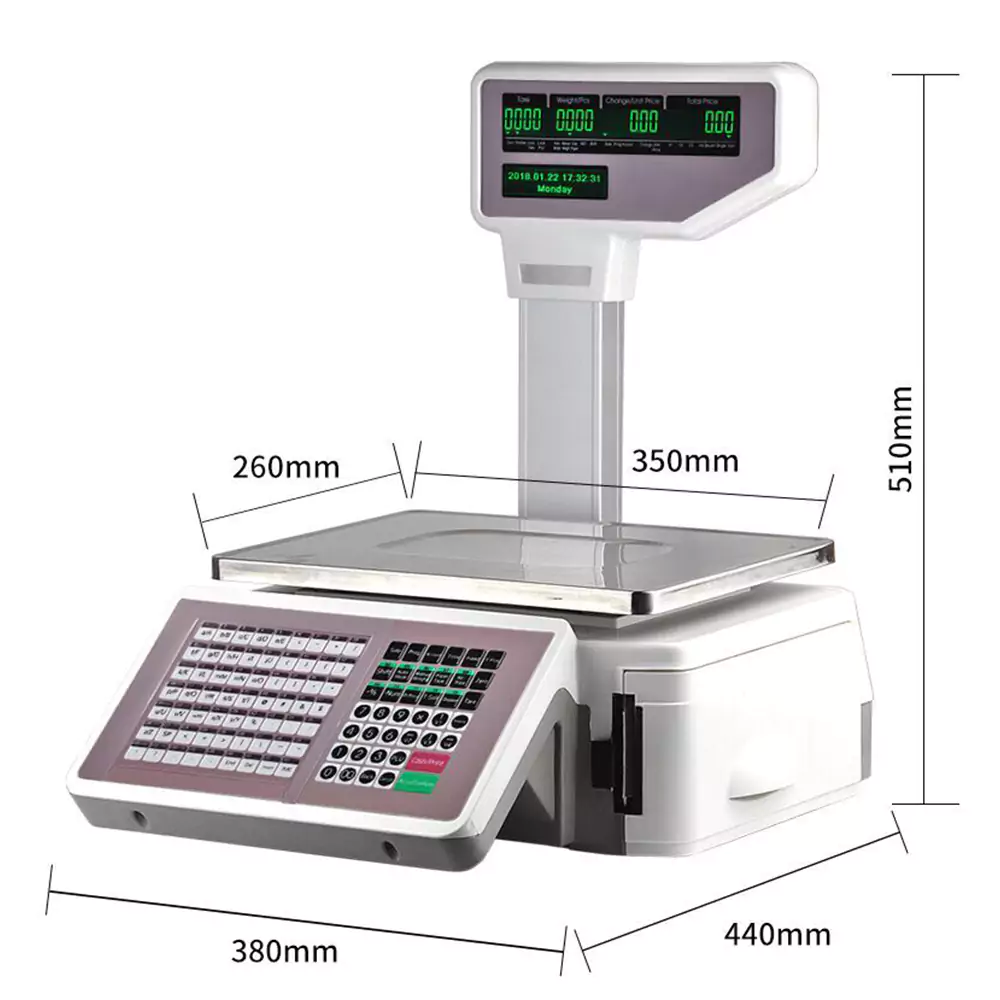 Barcode Scale TMA الميزان الإلكتروني بنظام الكاشير والطباعة - الصورة 3