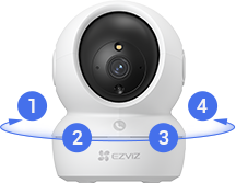 كاميرا مراقبة داخلية ذكية EZVIZ H6c 3K 5MP Wi-Fi - الصورة 3